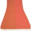 Sanskriti Vintage Dupatta Long Craft Stole Cotton Peach Hijab Wrap Scarves