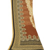 Sanskriti Vintage Dupatta Long Stole Cotton Brown Hijab Printed Wrap Scarves