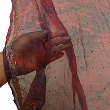 Load image into Gallery viewer, Sanskriti Vintage Dupatta Long Stole Pure Chiffon Silk Handmade Tie- Dye Veil
