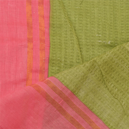 Sanskriti Vintage Dupatta Long Stole Chanderi Pink Scarves Printed Wrap Hijab