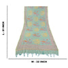 Sanskriti Vintage Dupatta Long Stole Cotton Green Printed Peacock Wrap Scarves