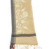Sanskriti Vintage Dupatta Long Stole Cotton Cream Hand-Woven Wrap Scarves