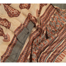 Load image into Gallery viewer, Sanskriti Vintage Dupatta Long Stole Woolen Ivory Printed Soft Scarves
