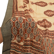 Load image into Gallery viewer, Sanskriti Vintage Dupatta Long Stole Woolen Ivory Printed Soft Scarves
