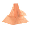 Sanskriti Vintage Dupatta Long Stole Cotton Peach Scarves Hand Beaded Veil