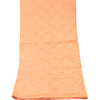 Sanskriti Vintage Dupatta Long Stole Cotton Peach Scarves Hand Beaded Veil