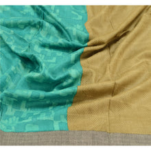Load image into Gallery viewer, Sanskriti Vintage Dupatta Long Stole Woolen Green Shawl Printed Floral Scarves
