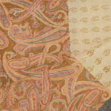 Load image into Gallery viewer, Sanskriti Vintage Dupatta Long Stole Woolen Ivory Hijab Printed Wrap Scarves
