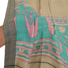 Load image into Gallery viewer, Sanskriti Vintage Dupatta Long Stole Woolen Ivory Hijab Printed Soft Scarves
