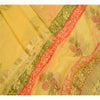 Sanskriti Vintage Dupatta Long Stole Cotton Kota Printed Canary Yellow Scarves