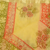 Sanskriti Vintage Dupatta Long Stole Cotton Kota Printed Canary Yellow Scarves
