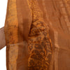 Sanskriti Vintage Dupatta Long Stole Pure Cotton Brown Hijab Batik Work Scarves
