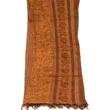 Load image into Gallery viewer, Sanskriti Vintage Dupatta Long Stole Pure Cotton Brown Hijab Batik Work Scarves
