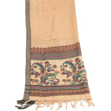 Load image into Gallery viewer, Sanskriti Vintage Dupatta Long Stole Pure Woolen Peach Hijab Printed Shawl
