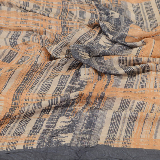 Sanskriti Vintage Dupatta Long Stole Blend Silk Hijab Printed Wrap Scarves