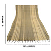 Sanskriti Vintage Dupatta Long Stole 100% Pure Silk Cream Woven Scarves