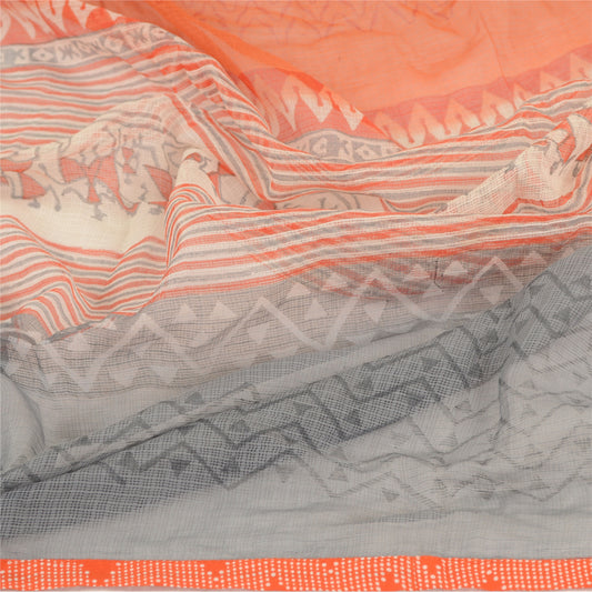 Sanskriti Vintage Dupatta Long Stole Cotton Warli Printed & Woven Kota Scarves