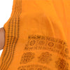 Sanskriti Vintage Dupatta Long Stole Pure Cotton Saffron Woven Wrap Scarves