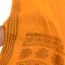 Load image into Gallery viewer, Sanskriti Vintage Dupatta Long Stole Pure Cotton Saffron Woven Wrap Scarves
