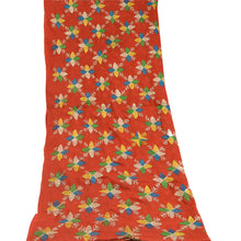 Load image into Gallery viewer, Sanskriti Vintage Dupatta Long Stole Cotton Red Handmade Phulkari Wrap Scarves
