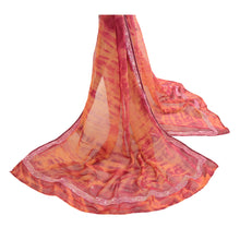 Load image into Gallery viewer, Sanskriti Vintage Dupatta Long Stole Georgette Veil Hand Beaded Wrap Scarves
