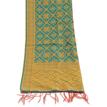 Load image into Gallery viewer, Sanskriti Vintage Dupatta Long Stole Art Silk Green Veil Woven Scarves
