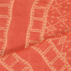 Sanskriti Vintage Dupatta Long Stole Pure Chanderi Silk Peach Printed Scarves