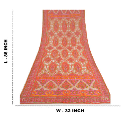 Sanskriti Vintage Dupatta Long Stole Blend Cotton Hijab Printed Soft Scarves