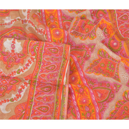 Sanskriti Vintage Dupatta Long Stole Blend Cotton Hijab Printed Soft Scarves