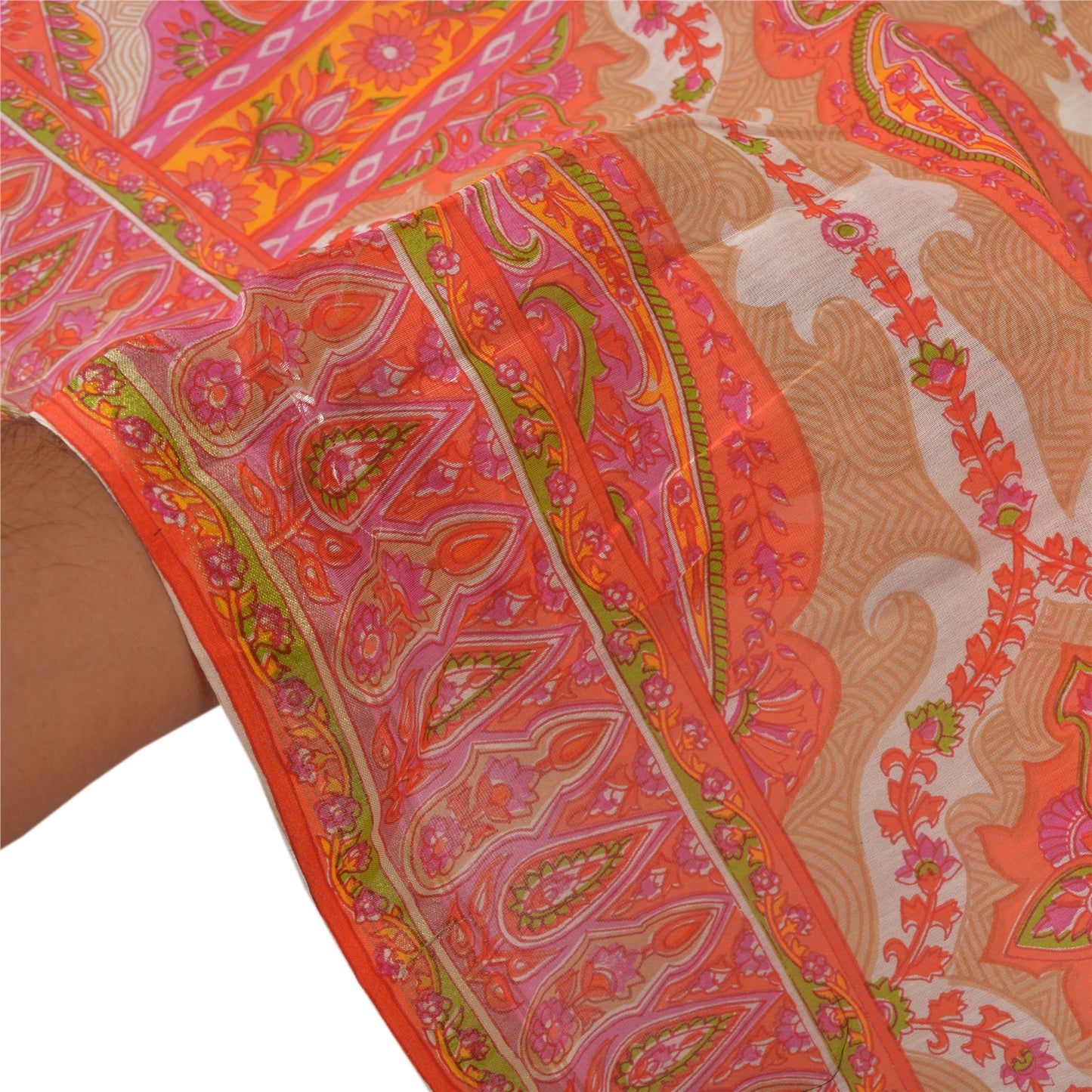 Sanskriti Vintage Dupatta Long Stole Blend Cotton Hijab Printed Soft Scarves