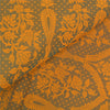 Sanskriti Vintage Dupatta Long Stole Cotton Saffron Hijab Woven Wrap Scarves