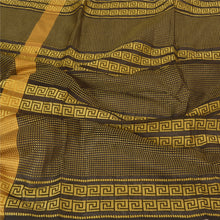 Load image into Gallery viewer, Sanskriti Vintage Dupatta Long Stole Cotton Black Hijab Hand-Woven Scarves
