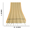 Sanskriti Vintage Dupatta Long Stole Art Silk Ivory Hijab Woven Soft Scarves