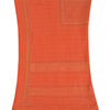 Sanskriti Vintage Dupatta Long Stole Art Silk Dark Orange Printed Kota Doria