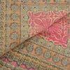Sanskriti Vintage Dupatta Long Stole Blend Cotton Pink Hijab Printed Scarves