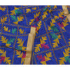 Sanskriti Vintage Dupatta Long Stole Art Silk Blue Embroidered Bagh Phulkari