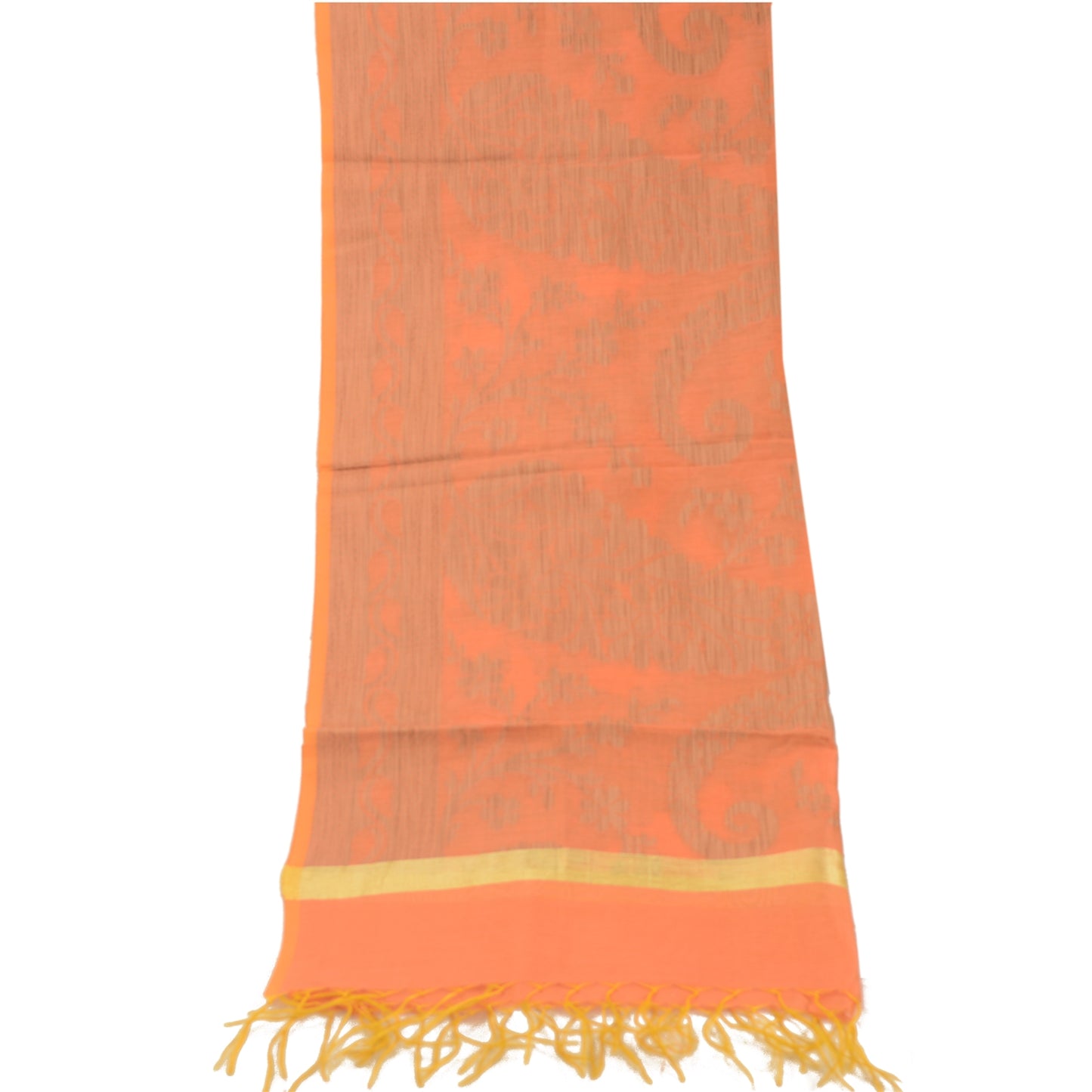 Sanskriti Vintage Dupatta Long Stole Chanderi Woven Hijab Floral Scarves