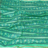 Sanskriti Vintage Dupatta Long Stole Green Blend Silk Printed Scarves
