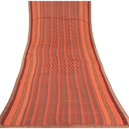 Sanskriti Vintage Dupatta Long Stole Pure Silk Hijab Printed & Woven Scarves