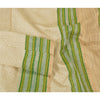 Sanskriti Vintage Dupatta Long Stole Cotton Ivory Painted Woven Scarves