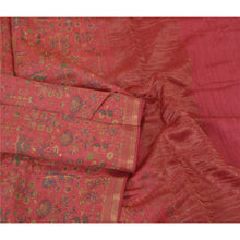 Load image into Gallery viewer, Sanskriti Vintage Dupatta Long Stole Pure Silk Pink Hijab Printed Woven Scarves
