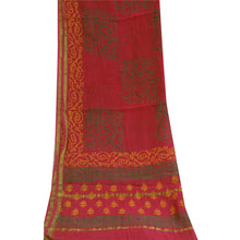 Load image into Gallery viewer, Sanskriti Vintage Dupatta Long Stole Blend Cotton Pink Printed Wrap Scarves
