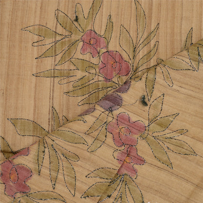 Sanskriti Vintage Dupatta Long Stole Blend Silk Hand Embroidered & Handloom Veil