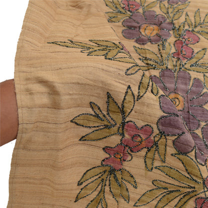 Sanskriti Vintage Dupatta Long Stole Blend Silk Hand Embroidered & Handloom Veil