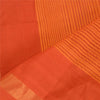 Sanskriti Vintage Dupatta Long Stole Pure Cotton Hijab Orange Woven Scarves