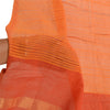 Sanskriti Vintage Dupatta Long Stole Pure Cotton Hijab Orange Woven Scarves