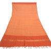 Sanskriti Vintage Dupatta Long Stole Pure Cotton Hijab Orange Woven Scarves