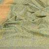 Sanskriti Vintage Dupatta Long Stole Pure Cotton Green Block Printed Hijab
