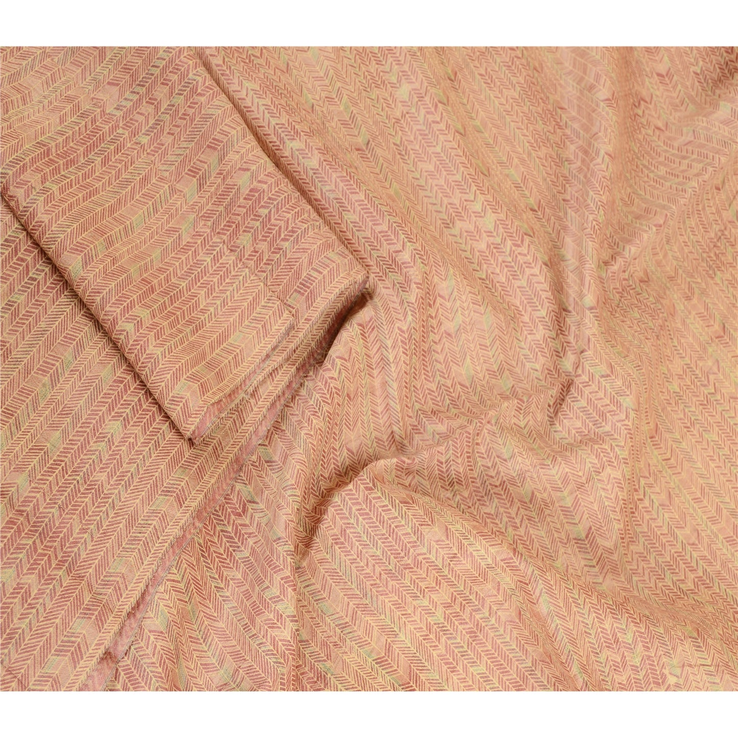 Sanskriti Vintage Dupatta Long Stole 100% Pure Silk Pink Painted Wrap Scarves