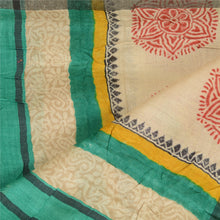 Load image into Gallery viewer, Sanskriti Vintage Dupatta Long Stole Pure Woolen Green Hijab Printed Scarves
